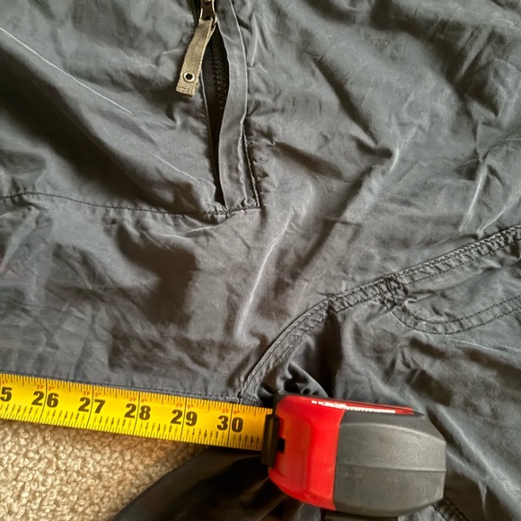 Rare Vtg APCO Y2K Parachute Pants - Baggy Gorpcore Utility Cinch Hem Navy Medium - Picture 8 of 10